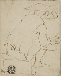 Seated Man Seen from the Back by Unknown artist