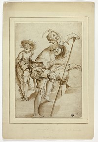 Saint Catherine with Two Men by Abraham Bloemaert