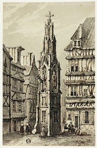 Fountain Tower in Old City by Unknown artist