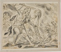 Hercules, Cerberus and the Mares of Diomedes by Unknown