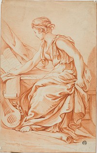 Eulerpe or Clio by Jean Baptiste Greuze