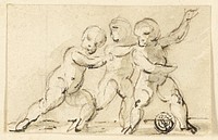 Three Putti at Play by Thomas Stothard