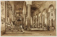 Interior of a Cathedral in Southern Italy