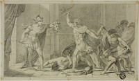 Perseus Confronting Phineas and his Followers with Head of Medusa by Unknown