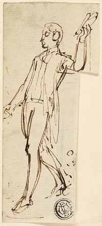 Sketch of Standing Man with Uplifted Arm by Thomas Stothard