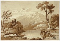 Mountainous Landscape with River by James "Drunken" Robertson