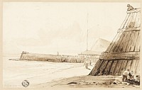 Stockade along Shore by Unknown