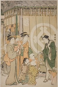 The Echigoya on New Year's Day by Torii Kiyonaga