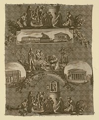 Le Romain (The Roman) (Furnishing Fabric) by Jean Baptiste Huet (Designer)