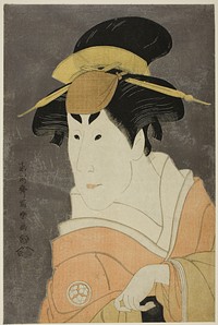 The actor Osagawa Tsuneyo II as Osan, Ippei’s elder sister by Tōshūsai Sharaku