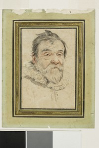 Portrait of a Bearded Old Man by Claude Mellan