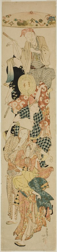 Bon Festival Dance by Katsushika Hokusai