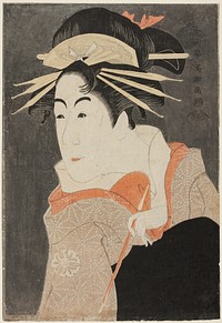 The actor Matsumoto Yonesaburo as Shinobu in the guise of the courtesan Kewaizaka no Shosho by Tōshūsai Sharaku