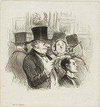 A Visit to the Salon by Honoré-Victorin Daumier