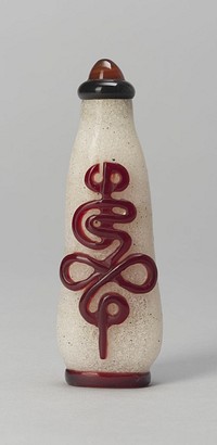 Snuff Bottle with Stylized Characters