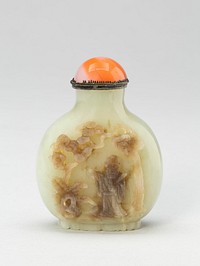 Snuff Bottle with a Bat-Shaped Base