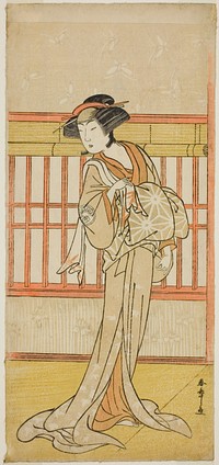 The Actor Osagawa Tsuneyo II as the Courtesan Miyagino (?) in the Play Go Taiheiki Shiraishi-banashi (?), Performed at the Morita Theater in the Fourth Month, 1780 (?) by Katsukawa Shunsho