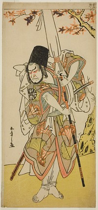 The Actor Nakamura Nakazo I as Katsuhei, Servant of a Princely Family, in the Play Uta Kurabe Tosei Moyo, Performed at the Morita Theater in the Eleventh Month, 1779 by Katsukawa Shunsho