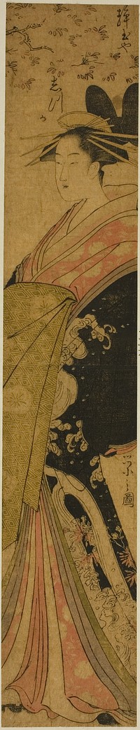 The Courtesan Shizuka of the Shizutamaya by Chôbunsai Eishi