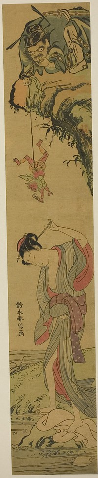 Shoki in Love by Suzuki Harunobu