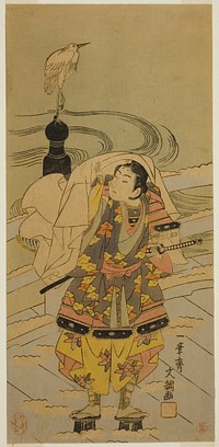 Ushiwaka-maru on the Gojo Bridge by Ippitsusai Buncho