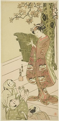 Actor Arashi Hinaji I, (possibly) as Yuya Gozen in “The Genji Clan Now at Its Zenith” (Ima o Sakari Genji) by Ippitsusai Buncho