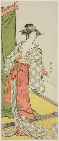 Actor Segawa Kikunojо̄ III as a Beauty in a Summer Kimono by Katsukawa Shunjо̄