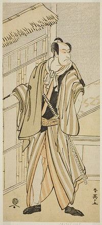 The Actor Ichikawa Ebizo (Danjuro V) as Banzui Chobei in the Play Gozen-gakari Sumo Soga, Performed at the Kawarazaki Theater in the Second Month, 1793 by Katsukawa Shun'ei