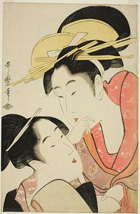 The Habit of Criticizing Others (Ta o soshiru kuse), from the series "Seven Bad Habits (Nakute nana kuse)" by Kitagawa Utamaro