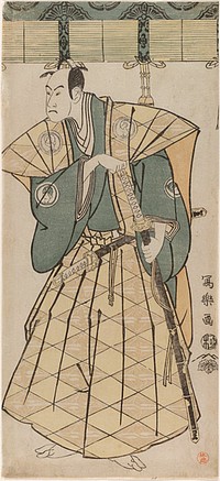 The actor Bando Hikosaburo III as Godai Saburo Chikatada by Tōshūsai Sharaku