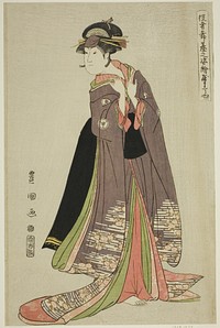 Yamatoya: Iwai Hanshiro IV as Katanaya Ohana, from the series "Portraits of Actors on Stage (Yakusha butai no sugata-e)" by Utagawa Toyokuni I