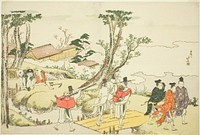 Frontispiece to the illustrated album "Thirty-six Immortal Women Poets" ("Nishikizuri onna sanjurokkasen") by Katsushika Hokusai