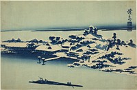 Snow on the Sumida River by Keisai Eisen