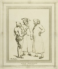 Dutch Merchants Sketched at Amsterdam by Thomas Rowlandson