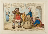 Opening of the Budget by James Gillray