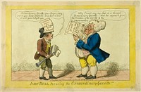 John Bull Perusing the Extraordinary Gazette by Isaac Cruikshank