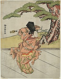 Female Sanbaso Dancer by Suzuki Harunobu