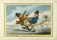 The Elements of Skating: The Consequence of Going Before the Wind by James Gillray