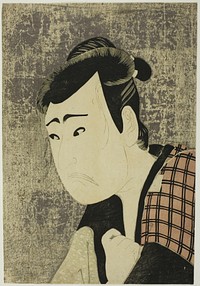 Bust Portrait of the Actor Ichikawa Yaozo III as Tanabe Bunzo in the play Hana-ayame Bunroku Soga (Blooming Iris: Soga Vendetta of the Bunroku Era), Performed at the Miyako Theater from the Fifth Day of the Fifth Month, 1794 by Katsukawa Shun'ei