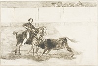 Manly courage of the celebrated Pajuelera in the ring at Saragossa, plate 22 from The Art of Bullfighting by Francisco José de Goya y Lucientes