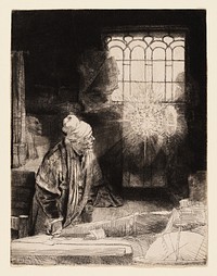 A Scholar in His Study (Faust) by Rembrandt van Rijn