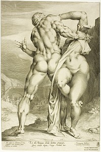 The Rape of a Sabine Woman, View from Behind by Jan Harmensz. Muller