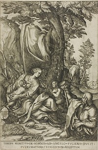 Rest on the Flight into Egypt by Bernardino Passeri