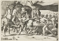 Combat of the Lapiths and Centaurs by Enea Vico