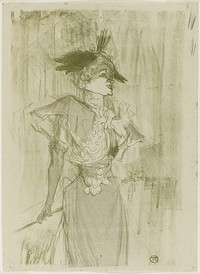 Mademoiselle Marcelle Lender, Standing by Henri de Toulouse-Lautrec