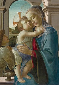 Virgin and Child with an Angel by Sandro Botticelli