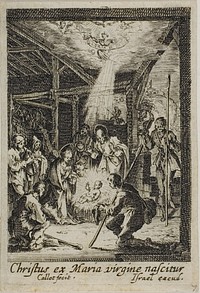 The Birth of Jesus, from The Life of the Virgin by Jacques Callot