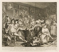 Plate Three, from A Rake's Progress by William Hogarth