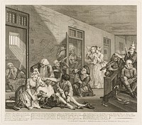 Plate Eight, from A Rake's Progress by William Hogarth