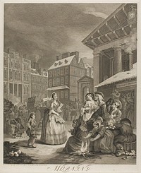 Morning, plate one from The Four Times of the Day by William Hogarth